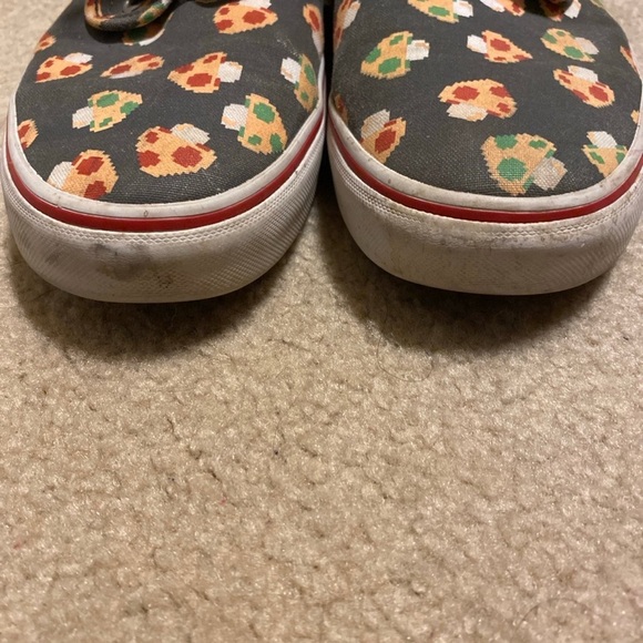 Nintendo Chima Ferguson Vans Super Mario Gray 8Bit Mushrooms Sneaker 8.5 Men - Picture 2 of 7